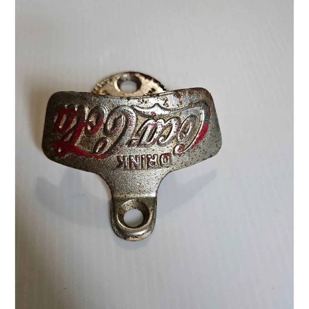 Vintage Coca-Cola Starr X Wall Mount Bottle Opener Brown Mfg Co Newport News VA‎